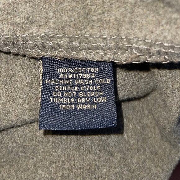 Grizzly Mountain Men's Green Front Pocket Button up Long Sleeve Shirt Size Large - Picture 4 of 5